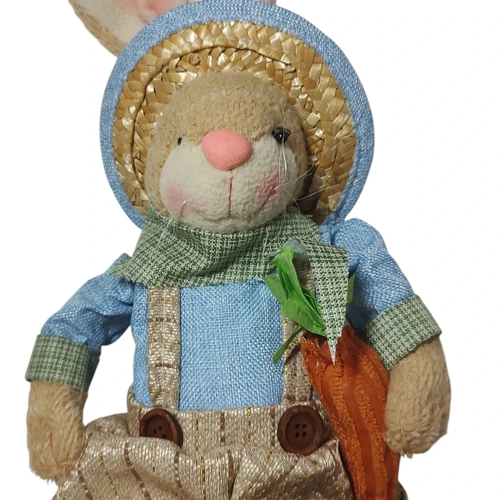 Burton and Burton‎ Plush Easter Bunny Clothing Carrot Hat Sitting Seventeen Inch